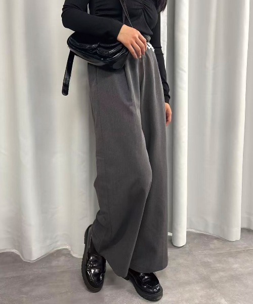 Lots of Love(ロッツオブラブ)の「ツイルウエストレースパンツ(スウェットパンツ・レディース・ブラウン/チャコールグレー/ブラック・M)」の11枚目の写真