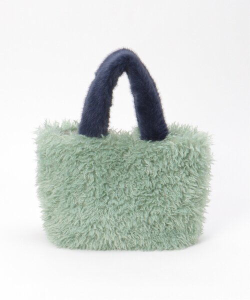 LBC(エルビーシー)の「エコファーカラー持ち手トートバッグ(トートバッグ・レディース・チャコール/ミント/ライトグレー・FREE)」の22枚目の写真