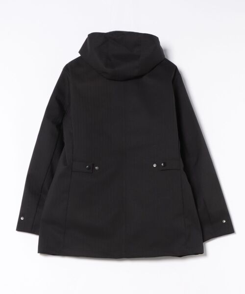 TAKA-Q(タカキュー)の「【3WAY フード脱着 ライナー付き】m.f.エディトリアルメンズ ハーフコート へリンボン(ステンカラーコート・メンズ・ブラック/ネイビー・MEDIUM/LARGE/X-LARGE/3L)」の3枚目の写真
