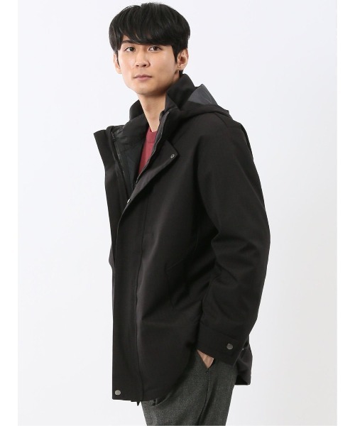 3WAY フード脱着 ライナー付き】m.f.エディトリアルメンズ ハーフ