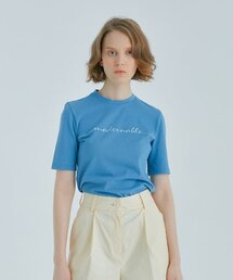 コットンベーシックTシャツ - ブルー