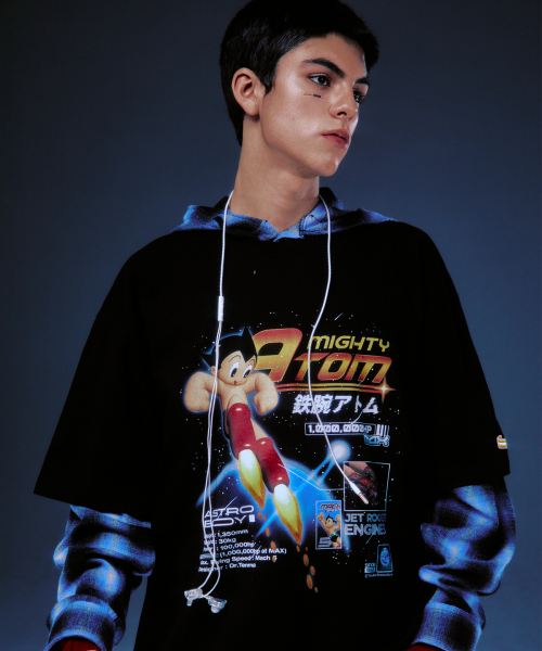 MAINBOOTH（メインブース）の「[アトム] スペースTシャツ(ブラック)（Tシャツ/カットソー・レディース・その他・3/2）」の15枚目の写真