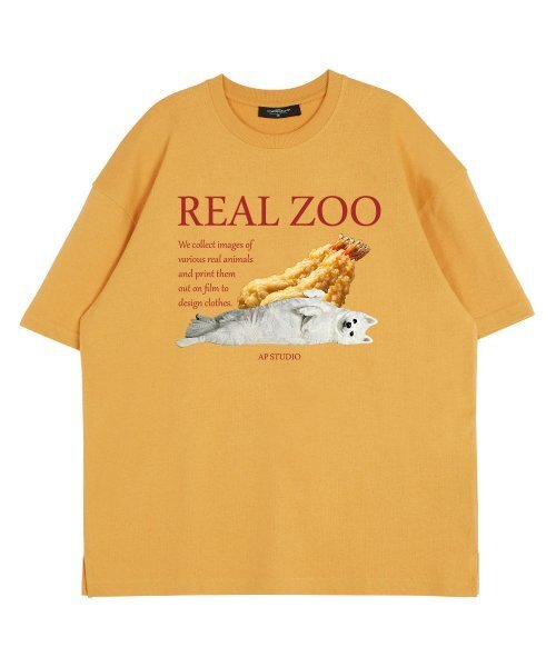 ASTRAL PROJECTION(アストラルプロジェクション)の「リアルジュ シュリンプ スピッツ ラウンドネック 15番手 綿 半袖Tシャツ_チェダー(Tシャツ/カットソー・レディース・その他・LARGE/X-LARGE)」の2枚目の写真