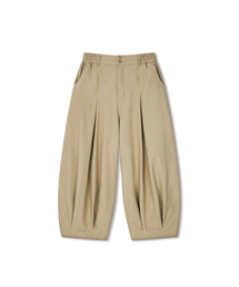ANGLAN（アングラン）の「Unbalance Long Tuck Balloon Pants - Beige（その他パンツ）」