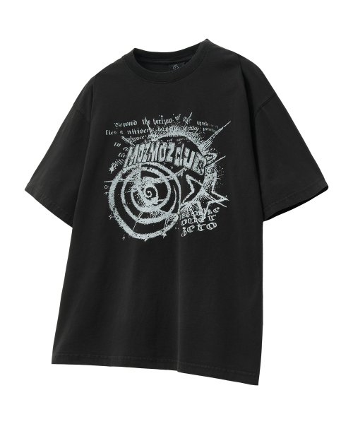 MOZMOZ（モズモズ）の「プラネットオーバーサイズピグメント半袖Tシャツブラック（Tシャツ/カットソー・レディース・その他・M/XL/XXL）」の2枚目の写真