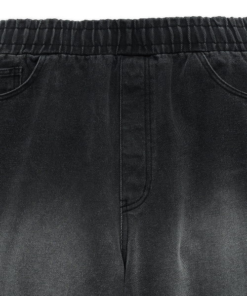 WEST GRAND BOULEVARD(ウエストグランドブルバード)の「レトロラフワイドバンディングデニムパンツ サンドブラック(デニムパンツ・メンズ・その他・SMALL/MEDIUM/LARGE)」の4枚目の写真