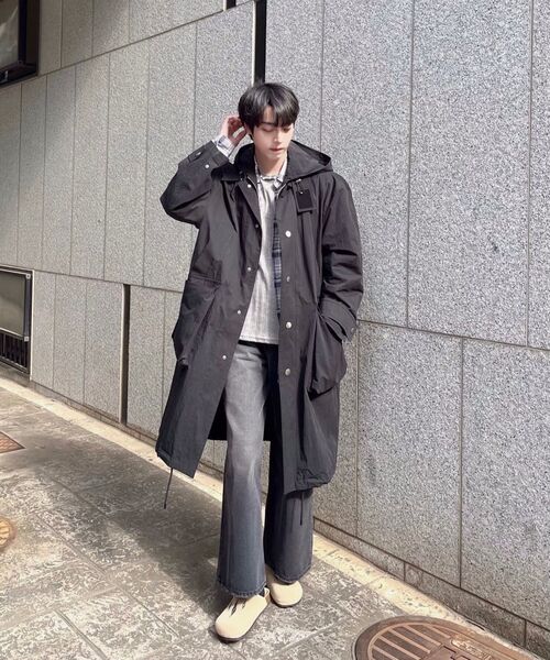 WEST GRAND BOULEVARD(ウエストグランドブルバード)の「レトロラフワイドバンディングデニムパンツ サンドブラック(デニムパンツ・メンズ・その他・SMALL/MEDIUM/LARGE)」の7枚目の写真