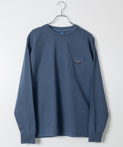 GERRY(ジェリー)の「【ag】〔GERRY/ジェリー〕ピスデザインポケット ピグメント ロングスリーブTシャツ(Tシャツ/カットソー・メンズ・ネイビー/グリーン/ブラック・MEDIUM/LARGE)」の3枚目の写真