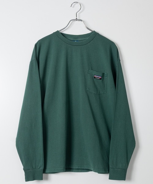GERRY(ジェリー)の「【ag】〔GERRY/ジェリー〕ピスデザインポケット ピグメント ロングスリーブTシャツ(Tシャツ/カットソー・メンズ・ネイビー/グリーン/ブラック・MEDIUM/LARGE)」の2枚目の写真