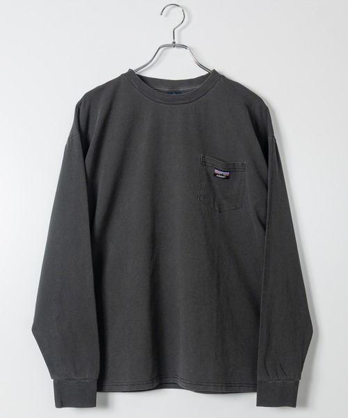 GERRY(ジェリー)の「【ag】〔GERRY/ジェリー〕ピスデザインポケット ピグメント ロングスリーブTシャツ(Tシャツ/カットソー・メンズ・ネイビー/グリーン/ブラック・MEDIUM/LARGE)」の1枚目の写真