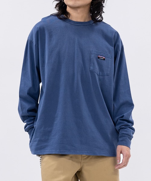 GERRY(ジェリー)の「【ag】〔GERRY/ジェリー〕ピスデザインポケット ピグメント ロングスリーブTシャツ(Tシャツ/カットソー・メンズ・ネイビー/グリーン/ブラック・MEDIUM/LARGE)」の16枚目の写真