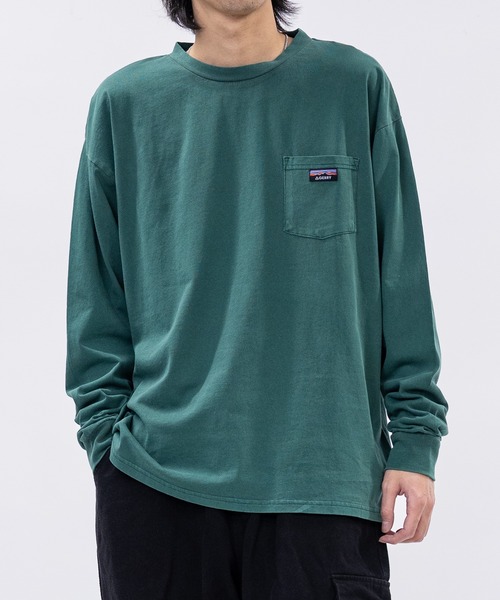 GERRY(ジェリー)の「【ag】〔GERRY/ジェリー〕ピスデザインポケット ピグメント ロングスリーブTシャツ(Tシャツ/カットソー・メンズ・ネイビー/グリーン/ブラック・MEDIUM/LARGE)」の10枚目の写真