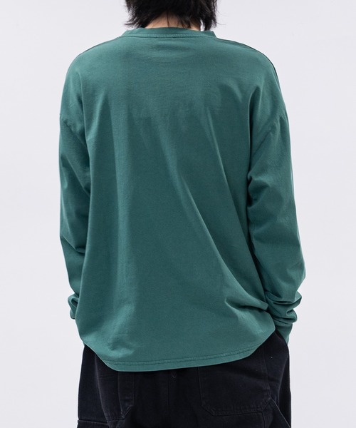 GERRY(ジェリー)の「【ag】〔GERRY/ジェリー〕ピスデザインポケット ピグメント ロングスリーブTシャツ(Tシャツ/カットソー・メンズ・ネイビー/グリーン/ブラック・MEDIUM/LARGE)」の12枚目の写真