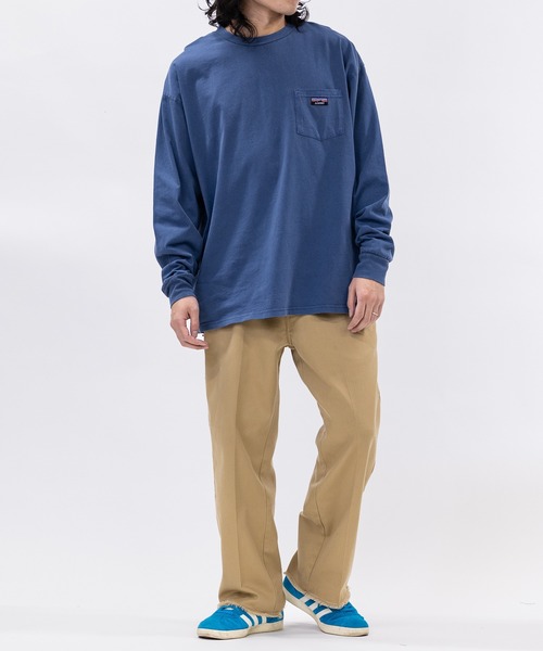 GERRY(ジェリー)の「【ag】〔GERRY/ジェリー〕ピスデザインポケット ピグメント ロングスリーブTシャツ(Tシャツ/カットソー・メンズ・ネイビー/グリーン/ブラック・MEDIUM/LARGE)」の19枚目の写真