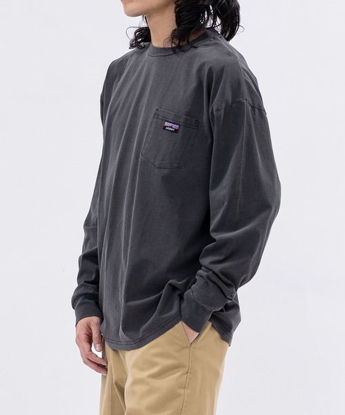 GERRY(ジェリー)の「【ag】〔GERRY/ジェリー〕ピスデザインポケット ピグメント ロングスリーブTシャツ(Tシャツ/カットソー・メンズ・ネイビー/グリーン/ブラック・MEDIUM/LARGE)」の5枚目の写真
