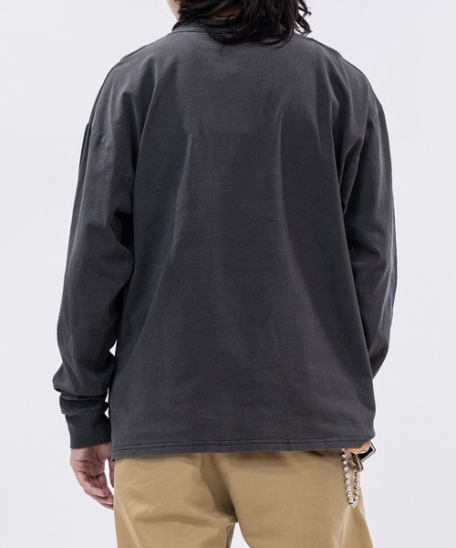 GERRY(ジェリー)の「【ag】〔GERRY/ジェリー〕ピスデザインポケット ピグメント ロングスリーブTシャツ(Tシャツ/カットソー・メンズ・ネイビー/グリーン/ブラック・MEDIUM/LARGE)」の6枚目の写真