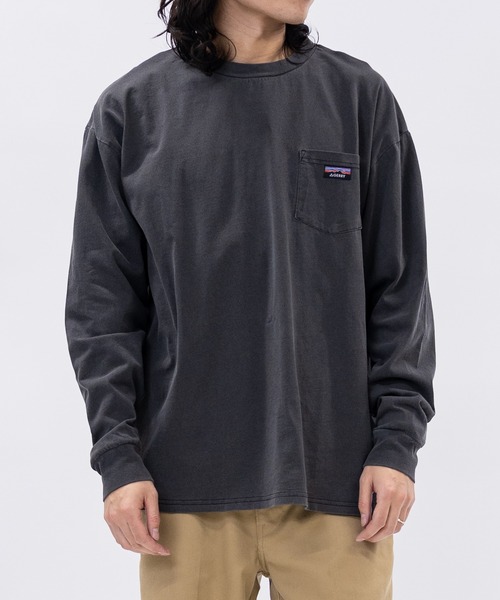 GERRY(ジェリー)の「【ag】〔GERRY/ジェリー〕ピスデザインポケット ピグメント ロングスリーブTシャツ(Tシャツ/カットソー・メンズ・ネイビー/グリーン/ブラック・MEDIUM/LARGE)」の4枚目の写真