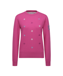 W LOGO PATTERN WIND BLOCK PULLOVER_PI