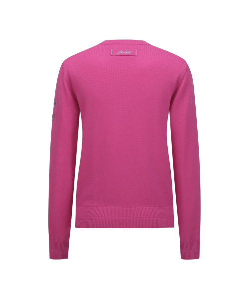 ANEW GOLF（アニューゴルフ）の「W LOGO PATTERN WIND BLOCK PULLOVER_PI（ニット/セーター・レディース・その他・X-SMALL/SMALL/MEDIUM）」の2枚目の写真