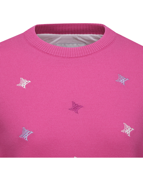ANEW GOLF（アニューゴルフ）の「W LOGO PATTERN WIND BLOCK PULLOVER_PI（ニット/セーター・レディース・その他・X-SMALL/SMALL/MEDIUM）」の5枚目の写真
