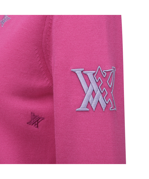 ANEW GOLF（アニューゴルフ）の「W LOGO PATTERN WIND BLOCK PULLOVER_PI（ニット/セーター・レディース・その他・X-SMALL/SMALL/MEDIUM）」の6枚目の写真