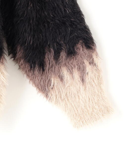 DANKE SCHON（ダンケシェーン）の「DankeSchon/ダンケシェーン/NYLON SHAGGY CREWNECK SWITCH（ニット/セーター・メンズ・ブルー/ブラウン・M/L）」の5枚目の写真