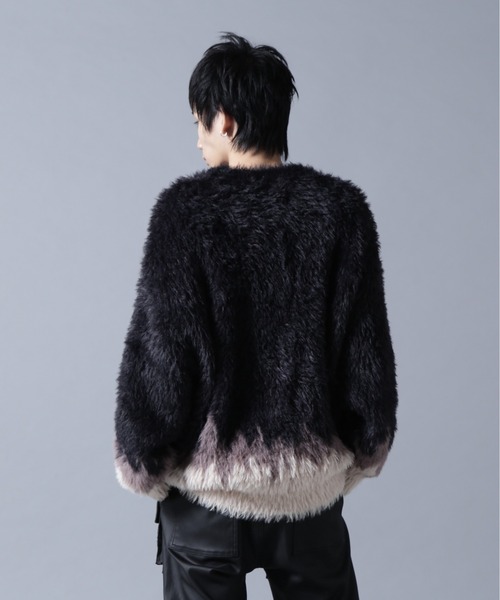 DANKE SCHON（ダンケシェーン）の「DankeSchon/ダンケシェーン/NYLON SHAGGY CREWNECK SWITCH（ニット/セーター・メンズ・ブルー/ブラウン・M/L）」の18枚目の写真