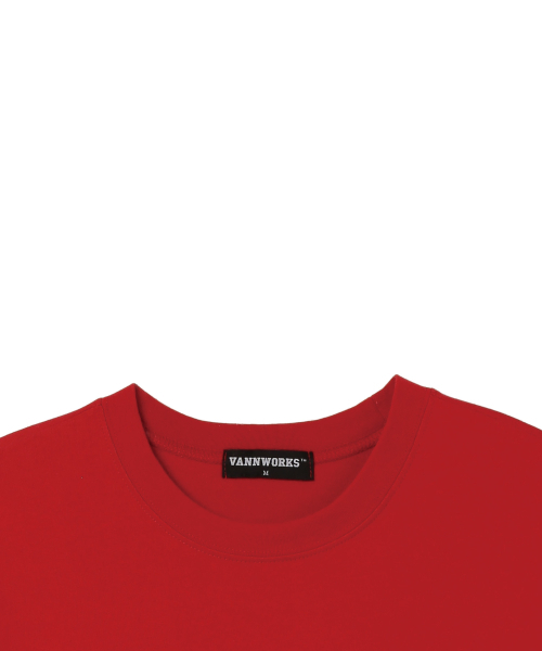VANNWORKS(バンワークス)の「VNWS アーチロゴ オーバーサイズ 半袖Tシャツ (VS0011) レッド/ホワイト(Tシャツ/カットソー・レディース・その他・MEDIUM/LARGE)」の3枚目の写真