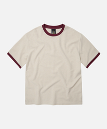 FRIZMWORKS（フリズムワークス）の「TERRY RINGER HALF TEE _ CREAM（Tシャツ/カットソー）」