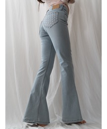 AMATERAS（アマテラス）の「flare stretch asanoha denim（デニム