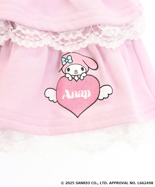 ANAPKIDS ×【 マイメロディ・クロミ 】フリル ティアード スウェット