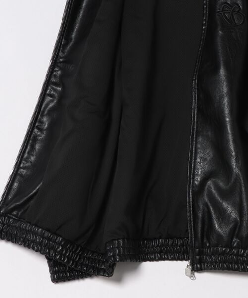 FUBU フブ ブランド Faux Leather Track Jacket / フェイクレザー