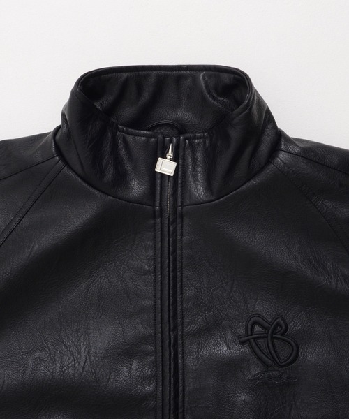 FUBU フブ ブランド Faux Leather Track Jacket / フェイクレザー