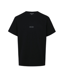 アパレルオーバルロゴTシャツ (ブラック/グレー)
