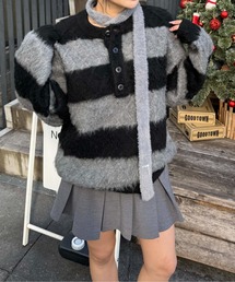 sedacle | ヘンリーケーブルシャギーアソートニット(ニット/セーター)