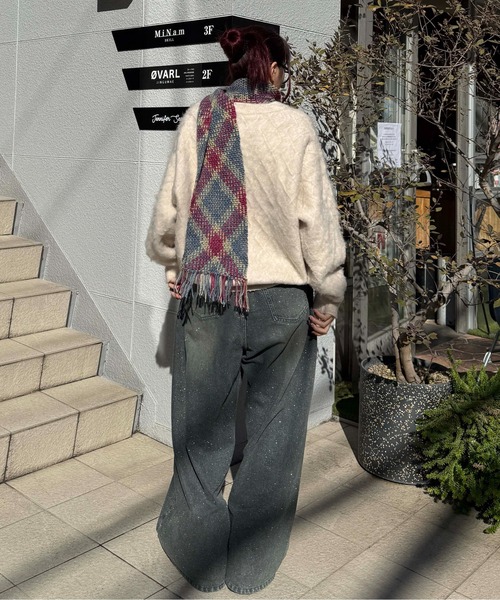 sedacle（セダクル）の「ヘンリーケーブルシャギーアソートニット（ニット/セーター・メンズ・ブラック/アイボリー/ブラウン・SMALL/MEDIUM/LARGE）」の10枚目の写真