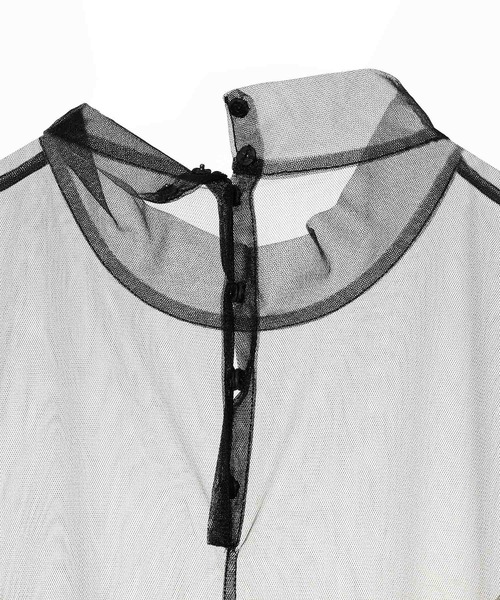 TOGA PULLA（トーガ　プルラ）の「TOGA PULLA Fringe tulle dress TP252-FH217（ワンピース・レディース・カーキ/ブラック・36）」の9枚目の写真