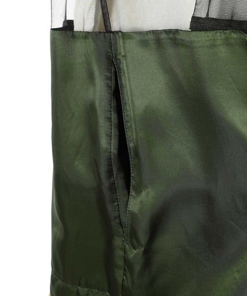 TOGA PULLA（トーガ　プルラ）の「TOGA PULLA Fringe tulle dress TP252-FH217（ワンピース・レディース・カーキ/ブラック・36）」の11枚目の写真