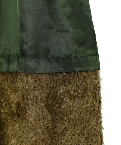 TOGA PULLA（トーガ　プルラ）の「TOGA PULLA Fringe tulle dress TP252-FH217（ワンピース・レディース・カーキ/ブラック・36）」の12枚目の写真