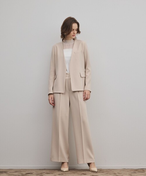 GRACE CONTINENTAL(グレースコンチネンタル)の「トリアセワイドパンツ(その他パンツ・レディース・ベージュ/ブラック・38/36)」の19枚目の写真