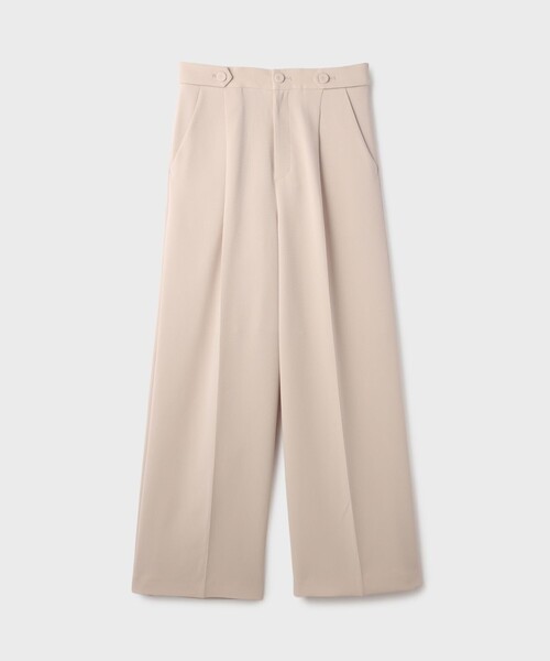 GRACE CONTINENTAL(グレースコンチネンタル)の「トリアセワイドパンツ(その他パンツ・レディース・ベージュ/ブラック・38/36)」の9枚目の写真