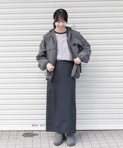 EKAL（エカル）の「SOLOTEX タイトスカート（スカート・レディース・ネイビー/ブラック・ONE）」の7枚目の写真