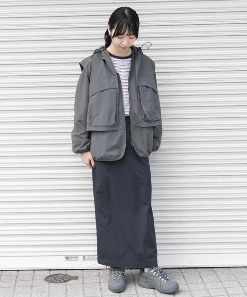 EKAL（エカル）の「SOLOTEX タイトスカート（スカート・レディース・ネイビー/ブラック・ONE）」の9枚目の写真