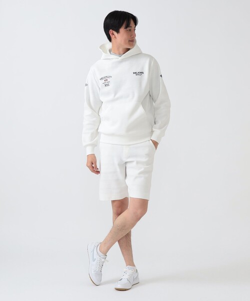 BEAMS GOLF(ビームスゴルフ)の「PURPLE LABEL / BROOKLYN ニット パーカー(パーカー・メンズ・ネイビー/ホワイト・XL/M/L/S)」の4枚目の写真