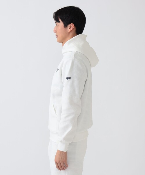 BEAMS GOLF(ビームスゴルフ)の「PURPLE LABEL / BROOKLYN ニット パーカー(パーカー・メンズ・ネイビー/ホワイト・XL/M/L/S)」の9枚目の写真