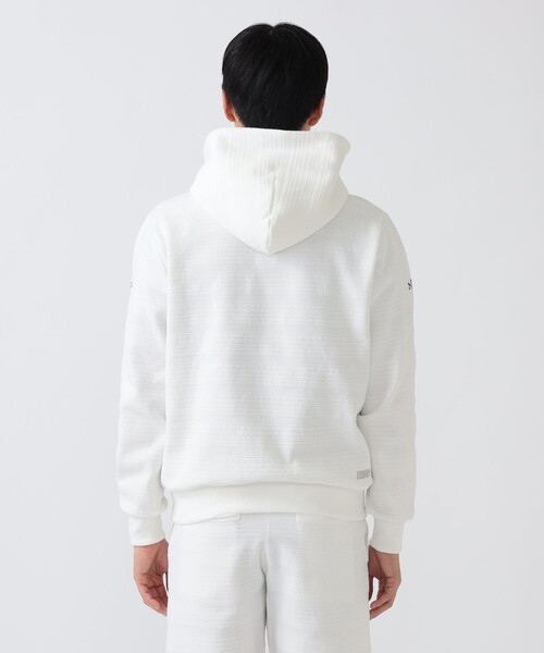 BEAMS GOLF(ビームスゴルフ)の「PURPLE LABEL / BROOKLYN ニット パーカー(パーカー・メンズ・ネイビー/ホワイト・XL/M/L/S)」の10枚目の写真