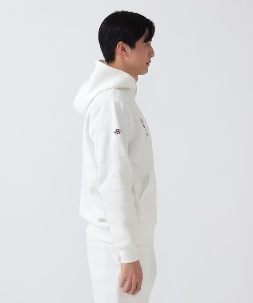 BEAMS GOLF(ビームスゴルフ)の「PURPLE LABEL / BROOKLYN ニット パーカー(パーカー・メンズ・ネイビー/ホワイト・XL/M/L/S)」の11枚目の写真