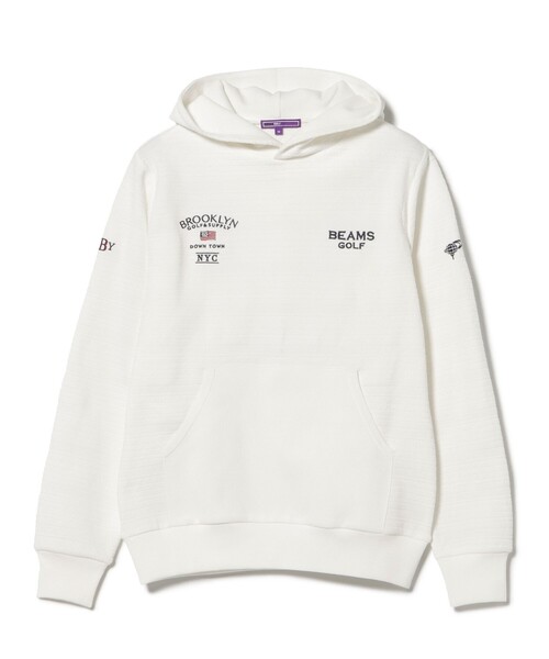 BEAMS GOLF(ビームスゴルフ)の「PURPLE LABEL / BROOKLYN ニット パーカー(パーカー・メンズ・ネイビー/ホワイト・XL/M/L/S)」の12枚目の写真