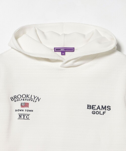 BEAMS GOLF(ビームスゴルフ)の「PURPLE LABEL / BROOKLYN ニット パーカー(パーカー・メンズ・ネイビー/ホワイト・XL/M/L/S)」の13枚目の写真