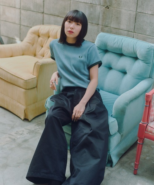 別注 隨機羅紋胸前刺繡滾邊T恤【追加】